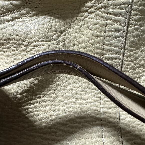 Coach F13089 Hamilton Tan Pebbled Leather Double Strap Shoulder Tote Bag - Picture 11 of 12